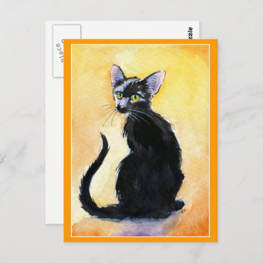 Kat- en kattenpoten briefkaart (Voorkant / Achterkant)