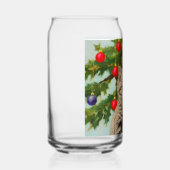 kat en kerstboom blikvorm glas (Rechts)