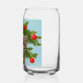 kat en kerstboom blikvorm glas (Links)