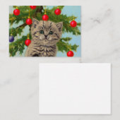  kat en kerstboom informatiekaartje (Voorkant / Achterkant)