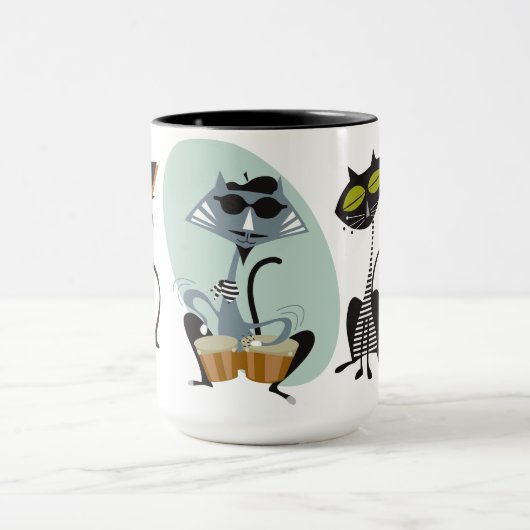 Kat en kit mok (Midden)