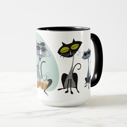 Kat en kit mok (Voorkant rechts)