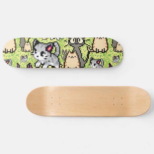 Kat en Kitten Persoonlijk Skateboard (Horizontaal)