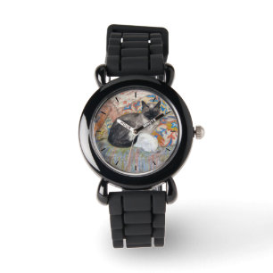Kat en Kitten Sketch Horloge