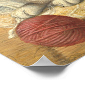 Kat en Kittens - Amerikaans Poster voor fijne kuns (Hoek)