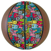 Kat en kittens basketbal (Verticaal)