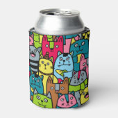 Kat en kittens blikjeskoeler (Blikje Voorkant)