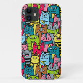 Kat en kittens Case-Mate iPhone case (Achterkant)