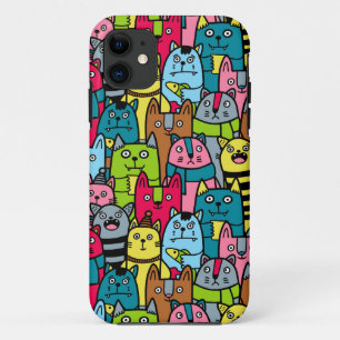 Kat en kittens Case-Mate iPhone case