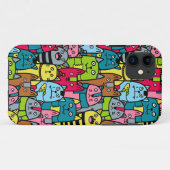Kat en kittens Case-Mate iPhone case (Achterkant (horizontaal))