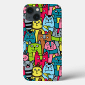 Kat en kittens Case-Mate iPhone case (Achterkant)