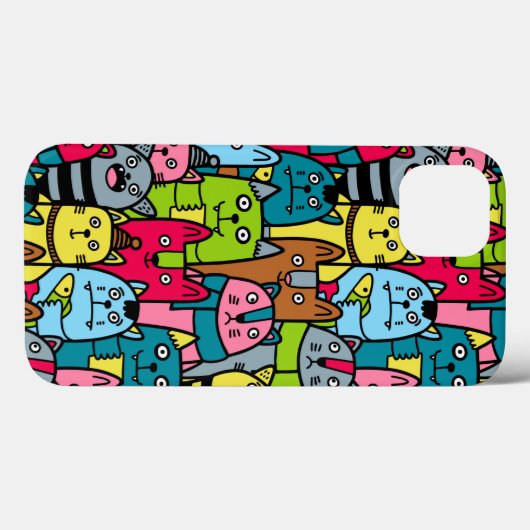 Kat en kittens Case-Mate iPhone case (Achterkant (horizontaal))