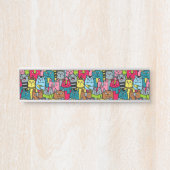 Kat en kittens deurbordje (Voorkant)