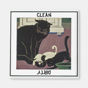 Kat en Kittens Dishwasher Magnet
