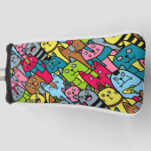 Kat en kittens golfheadcover (Voorkant)