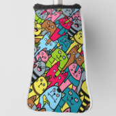 Kat en kittens golfheadcover (Draai 90)