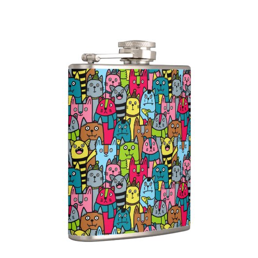 Kat en kittens heupfles (Rechts)