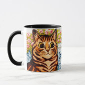 Kat en Kittens in de tuin - Louis Wain Mok (Links)