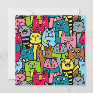 Kat en kittens kaart