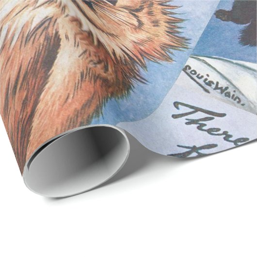 Kat en Kittens, Louis Wain Cadeaupapier (Rol Hoek)