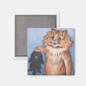 Kat en Kittens, Louis Wain Magneet (Voorkant / Achterkant)