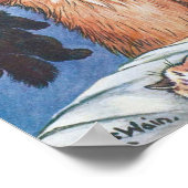 Kat en Kittens, Louis Wain Poster (Hoek)