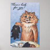 Kat en Kittens, Louis Wain Poster (Voorkant)