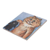 Kat en Kittens, Louis Wain Tegeltje (Zijkant)