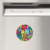 Kat en kittens magneet (Insitu (Vaatwasser))