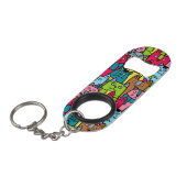 Kat en kittens mini flessenopener (Voorkant Gekanteld)