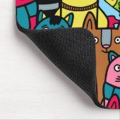 Kat en kittens muismat (Hoek)