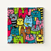 Kat en kittens notitieboek (Achterkant)