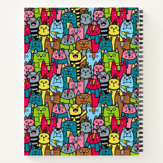 Kat en kittens notitieboek (Achterkant)