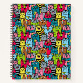 Kat en kittens notitieboek (Voorkant)