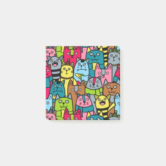 Kat en kittens post-it® notes (Voorkant)