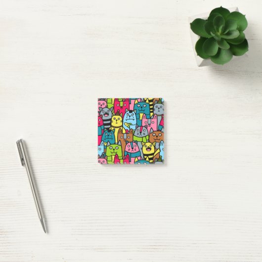 Kat en kittens post-it® notes (Kantoor)