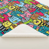 Kat en kittens sherpa deken (3/4)