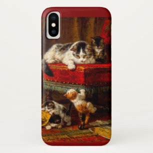 Kat en Kittens Spelen met Stoel Case-Mate iPhone Case