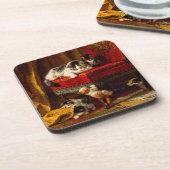 Kat en Kittens spelen met voorzitter Bier Onderzetter (Linkerzijde)