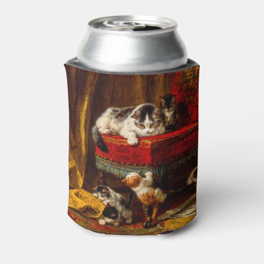 Kat en Kittens spelen met voorzitter Blikjeskoeler (Blikje Achterkant)