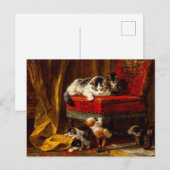 Kat en Kittens spelen met voorzitter Briefkaart (Voorkant / Achterkant)