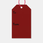 Kat en Kittens spelen met voorzitter Cadeaulabel (Achterkant)