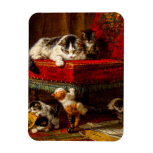 Kat en Kittens spelen met voorzitter Magneet