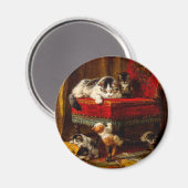 Kat en Kittens spelen met voorzitter Magneet (Voorkant / Achterkant)