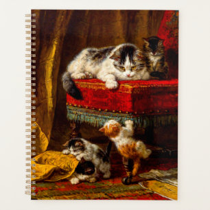 Kat en Kittens spelen met voorzitter Planner