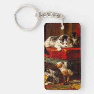 Kat en Kittens spelen met voorzitter Sleutelhanger