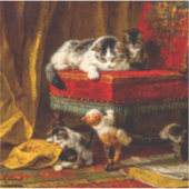 Kat en Kittens spelen met voorzitter Sticker (Voorkant)