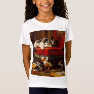 Kat en Kittens spelen met voorzitter T-shirt