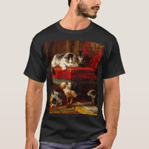 Kat en Kittens spelen met voorzitter T-shirt