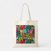 Kat en kittens tote bag (Achterkant)